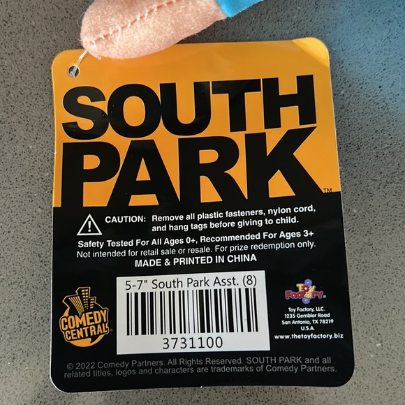 South Park RANDY MARSH Plush Doll Figure / Comedy Central RARE 9.5” / BRAND NEW - Picture 11 of 13